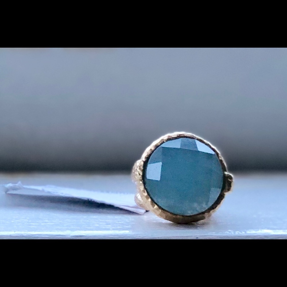 NWT Rivka Friedman Caribbean Blue Ring